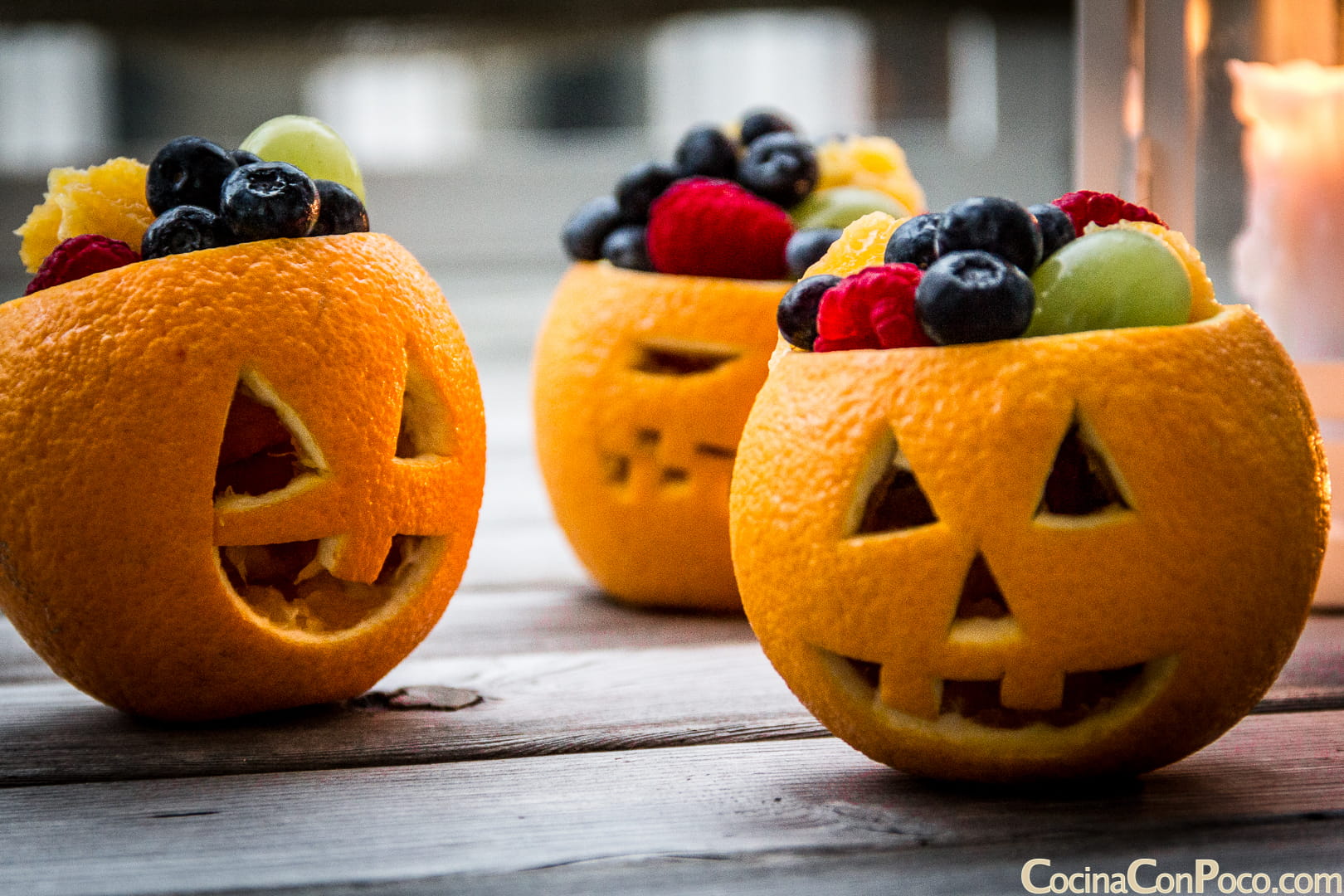 Naranjas de Halloween para niños ¡terroríficas! - Cocina con Poco