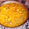 Paella valenciana receta original paso a paso - plato terminado